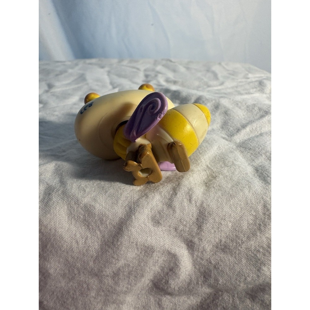 Littlest Pet Shop~#1987~Bumblebee~Cream Yellow Brown Bee LPS Spring Pets - Picture 3 of 5